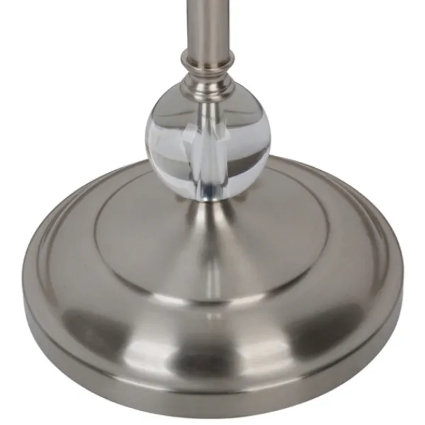 Floor Lamps-Kirkland's Home Crystal Orb Stacked Floor Lamp, 60 In. White
