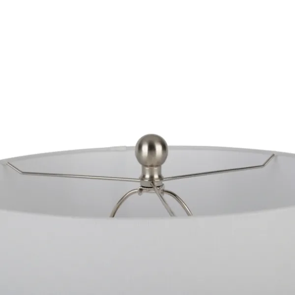 Floor Lamps-Kirkland's Home Crystal Orb Stacked Floor Lamp, 60 In. White