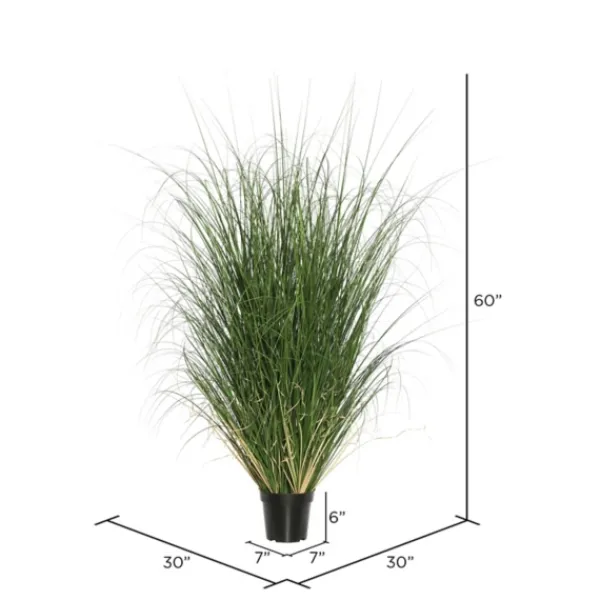 Trees & Topiaries-Kirkland's Home Curled Green Grass Potted Plant