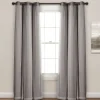 Curtains & Drapes-Kirkland's Home Curtain Panel Set With Overlay, 84 In. Gray