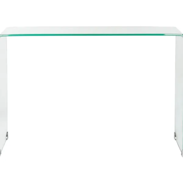 Console Tables-Kirkland's Home Curved Glass Console Table Clear