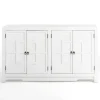 Cabinets & Sideboards-Kirkland's Home Cyra 4-Door Wood Cabinet White