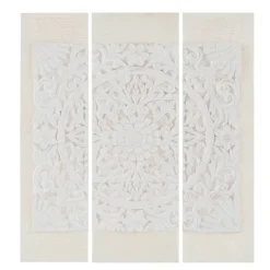 Canvas Art-Kirkland's Home 3D Embellished Canvas 3-Pc. Set Ivory