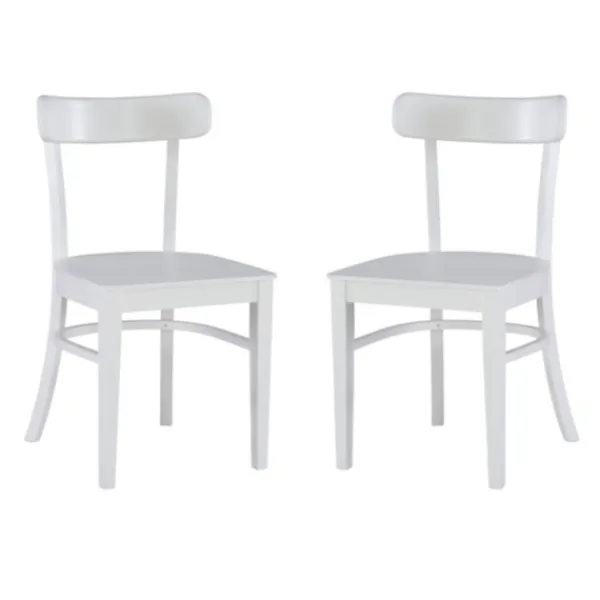 Accent Chairs-Kirkland's Home Daisy Curved Plank 2-Pc. Accent Chair Set White