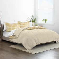Comforters-Kirkland's Home Daisy Medallion King 3-Pc. Comforter Set Yellow