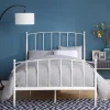 Beds & Headboards-Kirkland's Home Daisy Modern Arch Full Bed Frame White