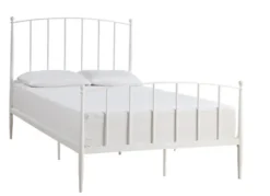 Beds & Headboards-Kirkland's Home Daisy Modern Arch Full Bed Frame White
