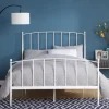 Beds & Headboards-Kirkland's Home Daisy Modern Arch Queen Bed Frame White
