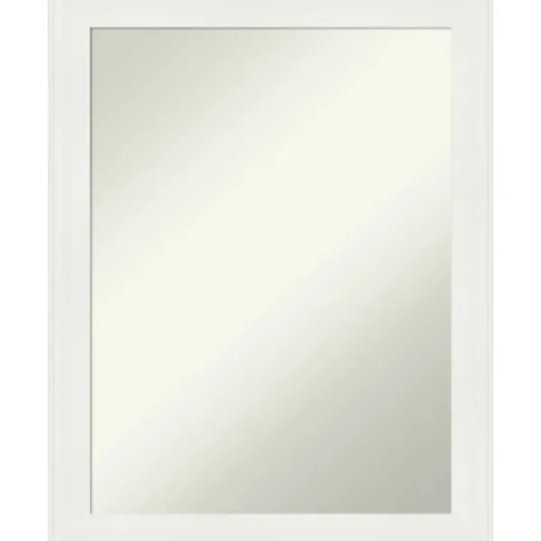 Framed Mirrors-Kirkland's Home Daisy White Modern Decorative Framed Mirror