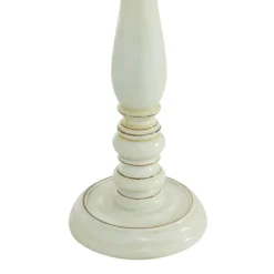 Candle Holders-Kirkland's Home Daisy White Rustic 3-Pc. Candle Holder Set White/Brown