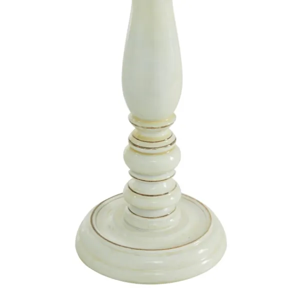 Candle Holders-Kirkland's Home Daisy White Rustic 3-Pc. Candle Holder Set White/Brown