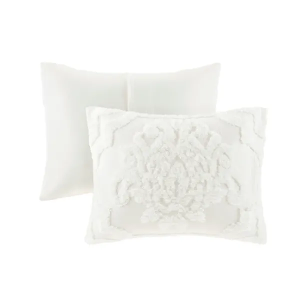 Comforters-Kirkland's Home Damask Full/Queen 3-Pc. Comforter Set White