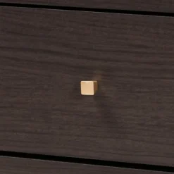 Dressers & Chests-Kirkland's Home Dark And Gold Wood 3-Pc. Dresser Set Brown