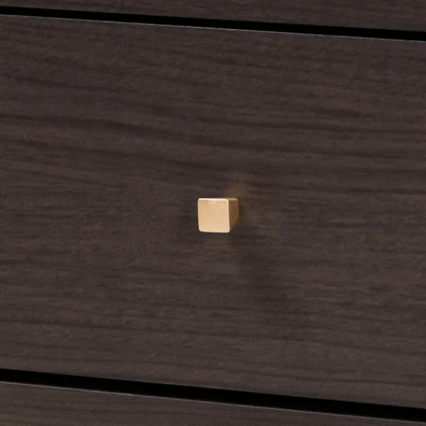Dressers & Chests-Kirkland's Home Dark And Gold Wood 3-Pc. Dresser Set Brown
