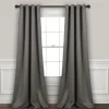 Curtains & Drapes-Kirkland's Home Dark Blackout Curtain Panel Set, 95 In. Gray