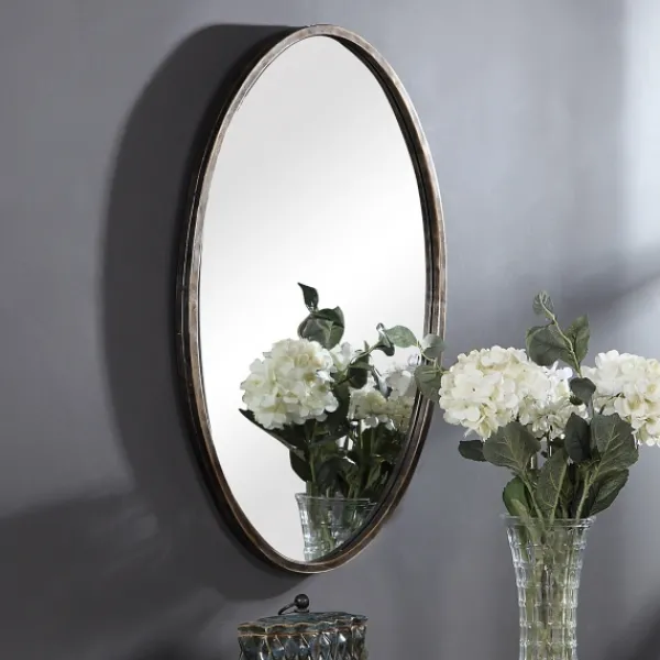 Framed Mirrors-Kirkland's Home Dark Bronze Framed Wall Mirror