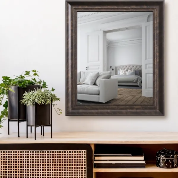 Decorative Mirrors-Kirkland's Home Dark Bronze Rectangular Frame Wall Mirror