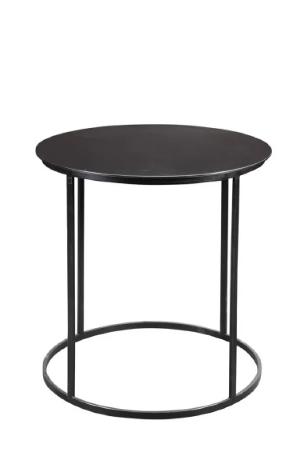 Accent & End Tables-Kirkland's Home Dark Bronze Rounded Metal Accent Table
