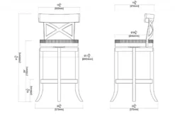 Bar Stools & Counter Height Stools-Kirkland's Home Dark Brown Wood And Seagrass Swivel Bar Stool Tan