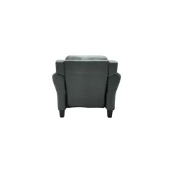 Accent Chairs-Kirkland's Home Dark Kelly Microfiber Rolled Arm Chair Gray
