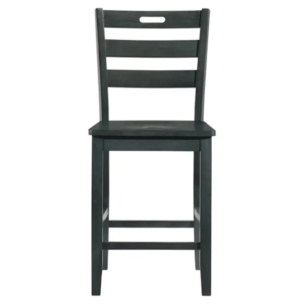 Bar Stools & Counter Height Stools-Kirkland's Home Dark Ladder Counter Stools, Set Of 2 Gray