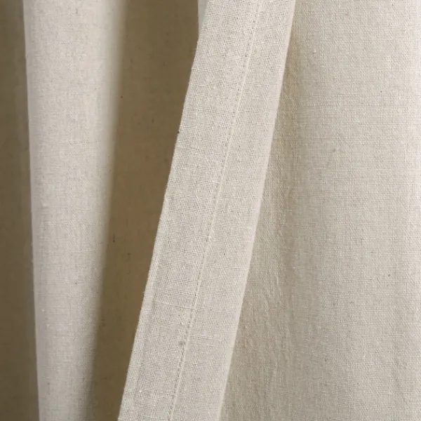 Curtains & Drapes-Kirkland's Home Dark Linen Lace Curtain Panel Set, 84 In. Tan