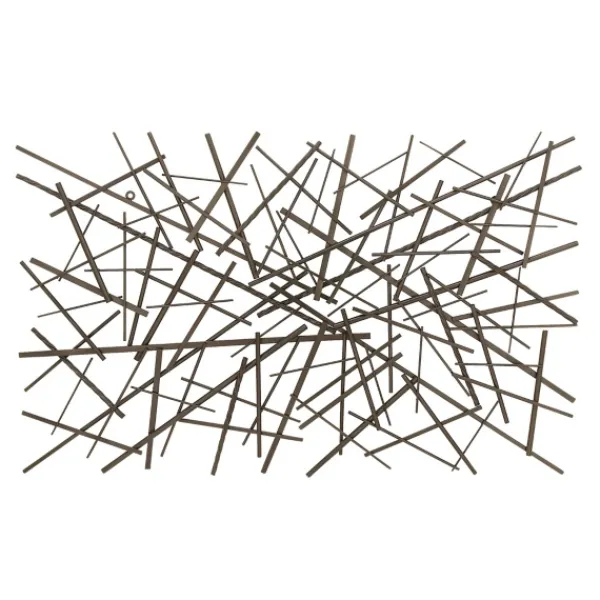 Wall Plaques-Kirkland's Home Dark Metal Abstract Scattered Wall Sculpture Gray