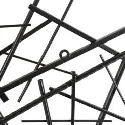Wall Plaques-Kirkland's Home Dark Metal Abstract Scattered Wall Sculpture Gray