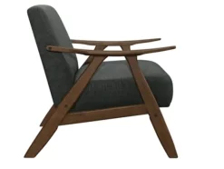 Accent Chairs-Kirkland's Home Dark Mid-Century Hazel Frame Accent Chair Gray