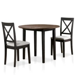 Dining Tables-Kirkland's Home Dark Oak And Walnut 3-Pc. Dining Set Brown