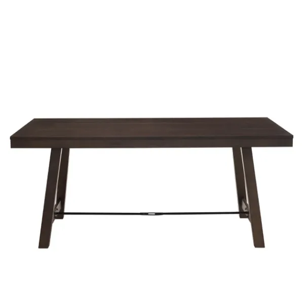 Dining Tables-Kirkland's Home Dark Oak Wood Rustic Dining Table