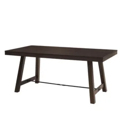 Dining Tables-Kirkland's Home Dark Oak Wood Rustic Dining Table