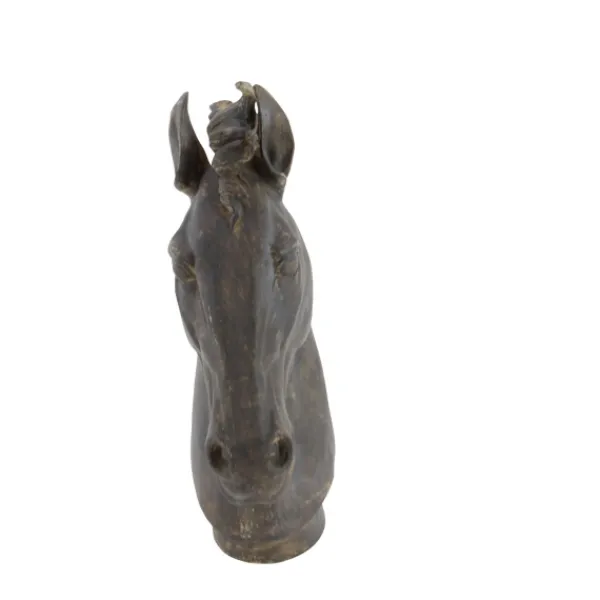 Statues & Figurines-Kirkland's Home Dark Polystone Horse Head Statue Brown