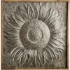 Wall Plaques-Kirkland's Home Dark Silver Metal Sunburst Wood Frame Wall Plaque Gray