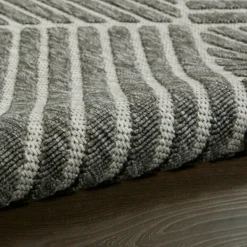 Outdoor Rugs-Kirkland's Home Dark Square Diamond Outdoor Area Rug, 5X7 Gray