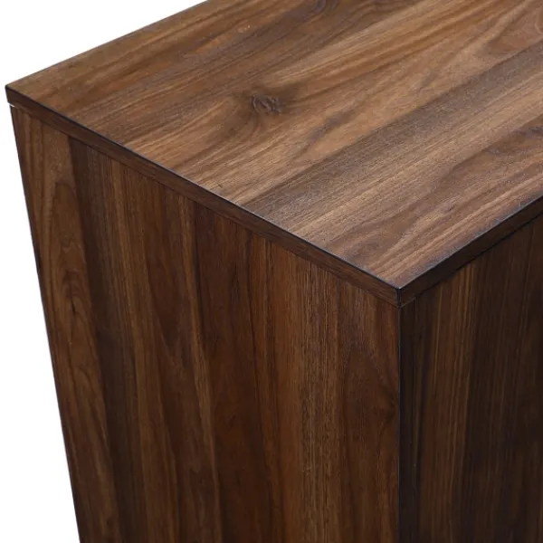 Console Tables-Kirkland's Home Dark Walnut Mid-Century Console Table Brown