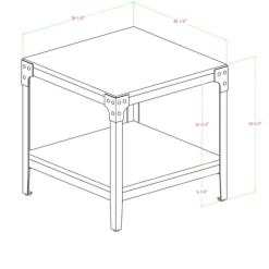 Accent & End Tables-Kirkland's Home Dark Walnut 2-Tier Accent Tables, Set Of 2 Brown