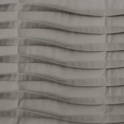 Curtains & Drapes-Kirkland's Home Dark Wave Pattern Valance Gray
