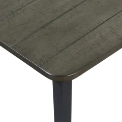 Dining Tables-Kirkland's Home Dark Wood And Metal Dining Table Gray