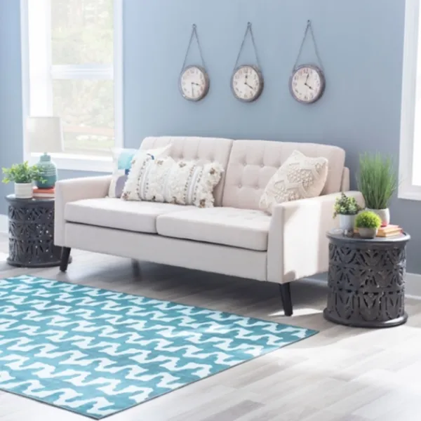 Accent & End Tables-Kirkland's Home Dark Wood Carved Detail Accent Table Gray