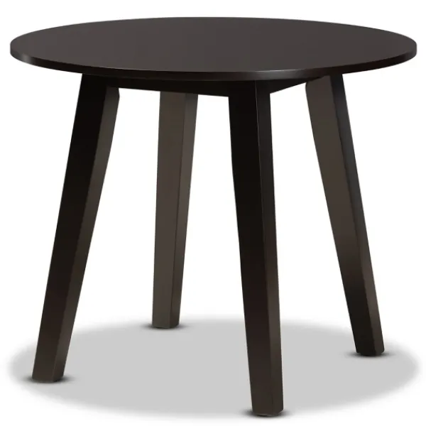 Dining Tables-Kirkland's Home Dark Wooden Splayed Base 5-Pc. Dining Set