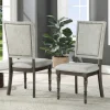 Dining Chairs-Kirkland's Home Dawson Upholstered Dining Chairs, Set Of 2 Gray