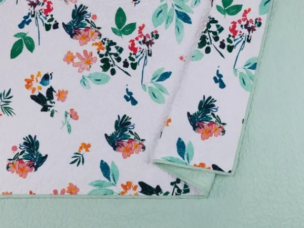 Quilts-Kirkland's Home Daydreaming Floral 2-Pc. King Quilt Set White/Green/Orange