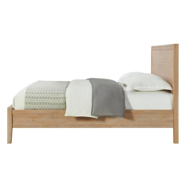 Beds & Headboards-Kirkland's Home Dean Double Driftwood Pine 5-Pc. King Bedroom Set Tan