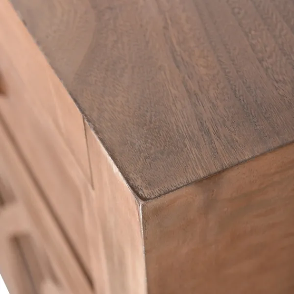 Cabinets & Sideboards-Kirkland's Home Decorative Doors Wood Cabinet Brown