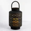 Lanterns-Kirkland's Home Decorative Pierced Metal Lantern, 14 In. Black