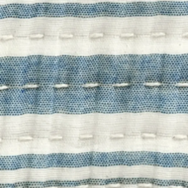Blankets & Throws-Kirkland's Home Deep Blue Pick Stitch Stripe Decorative Throw Blue/White