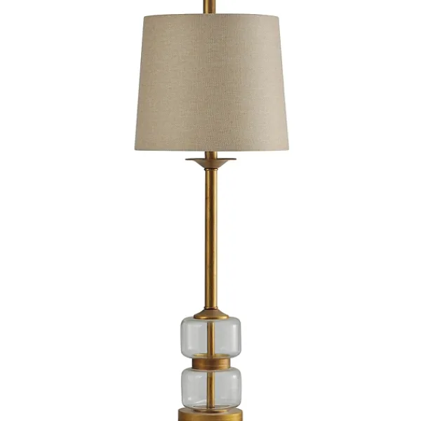 Buffet Lamps-Kirkland's Home Deep Gold Glass Orb Buffet Lamp Tan