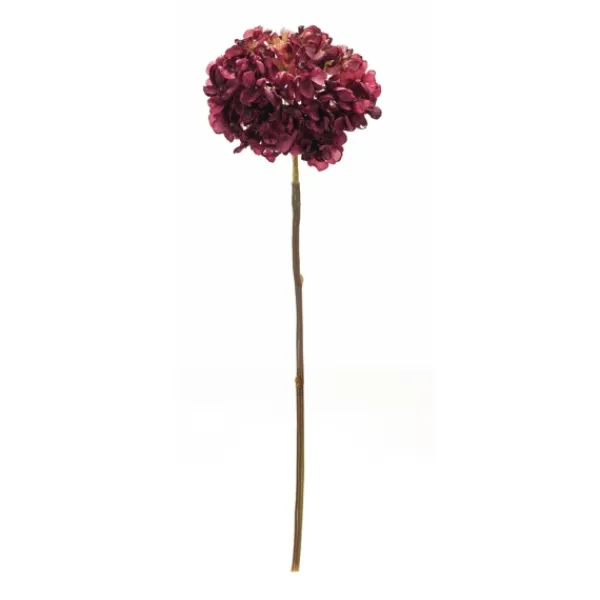 Stems & Bouquets-Kirkland's Home Deep Hydrangea Stems, Set Of 6 Red