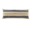 Pillows-Kirkland's Home Denim Blue Braided Stripe Lumbar Pillow Blue/Tan/White